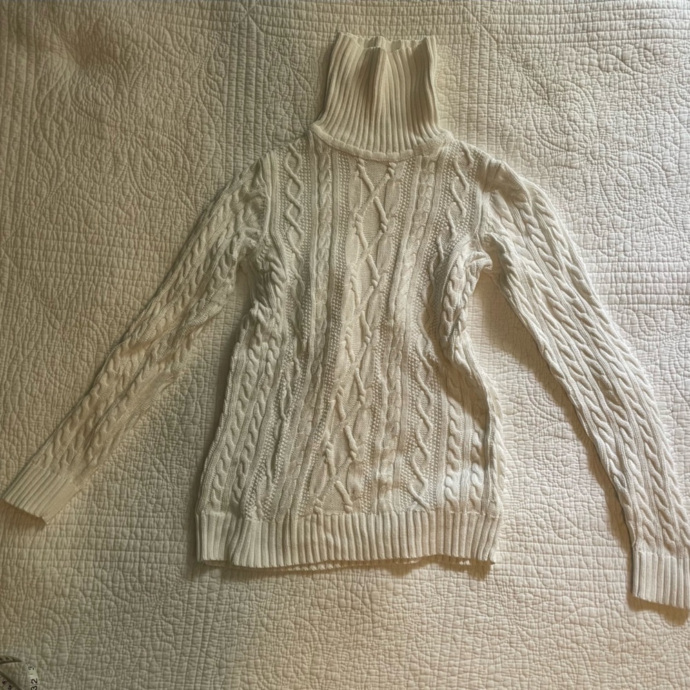 White Turtleneck Sweater - Croft & Barrow